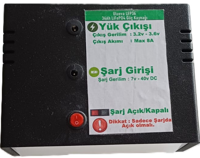 ULUOVA LFP36 36Ah LiFePO4 Güç Kaynağı